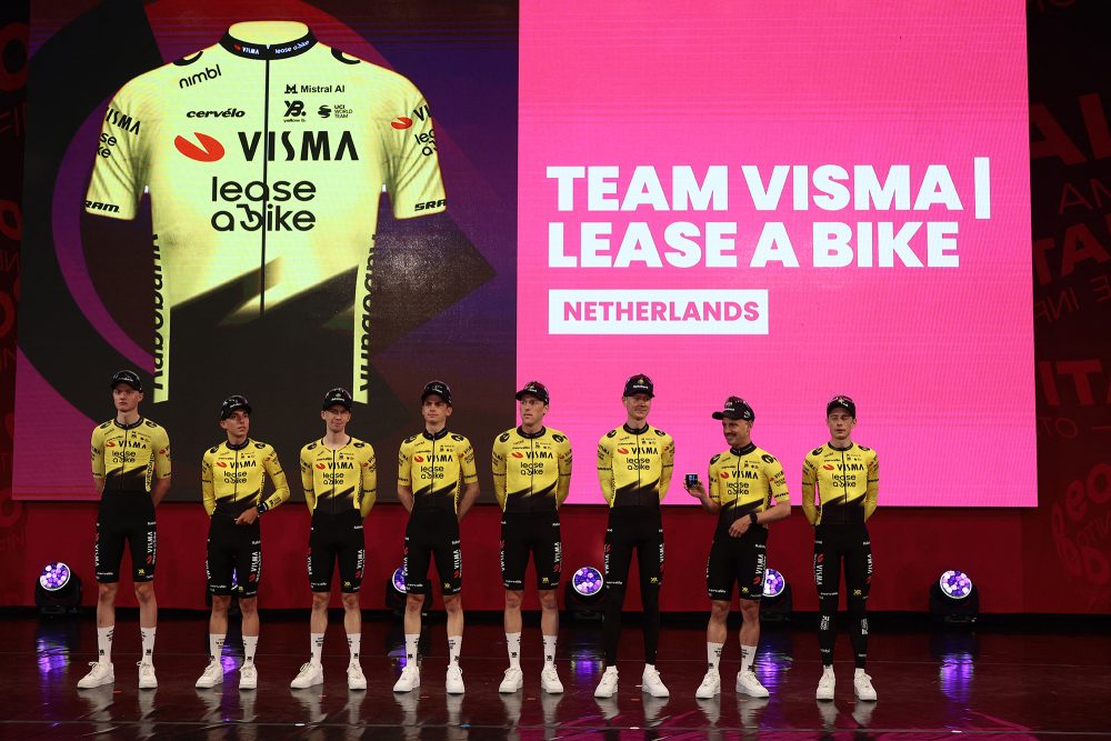 Vorstellung des Teams Visma Lease A Bike bei der Giro d'Italia 2026