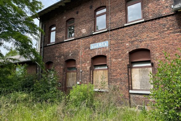 Das alte Bahnhofsgebäude am Raerener Bahnhof