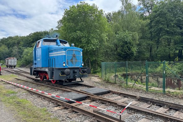 Lok beim Bahnhofsfest in Raeren