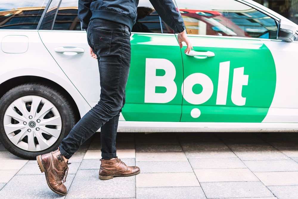 Ein Wagen der Mobilitätsplattform Bolt