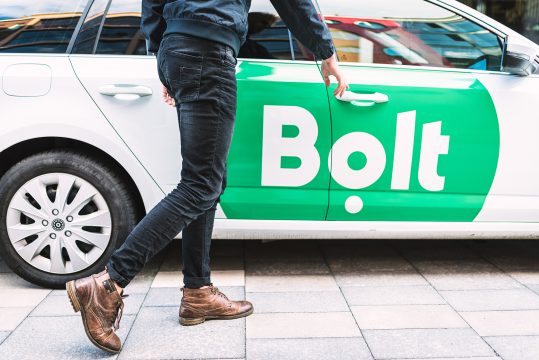 Ein Wagen der Mobilitätsplattform Bolt