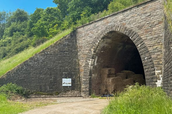 Tunnel der alten Eisenbahnlinie in Braunlauf