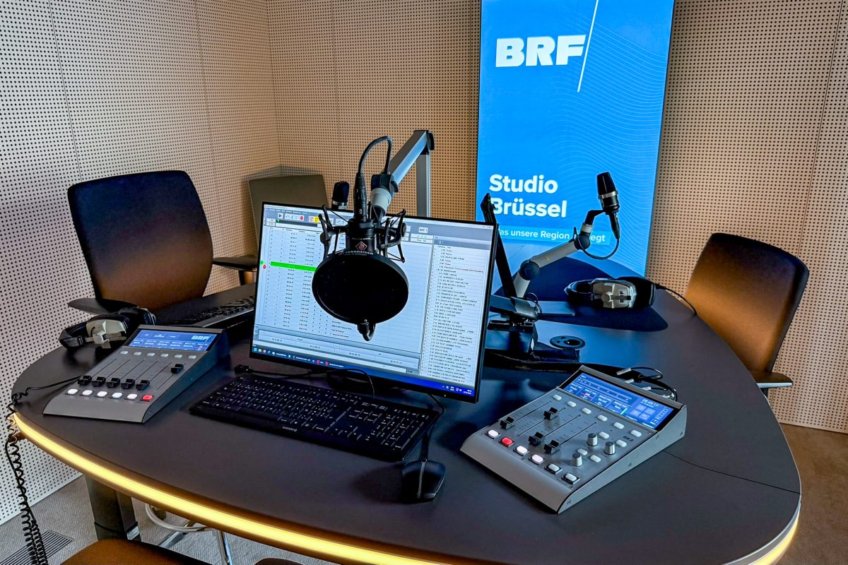 Neues BRF-Studio im Media Square Brüssel