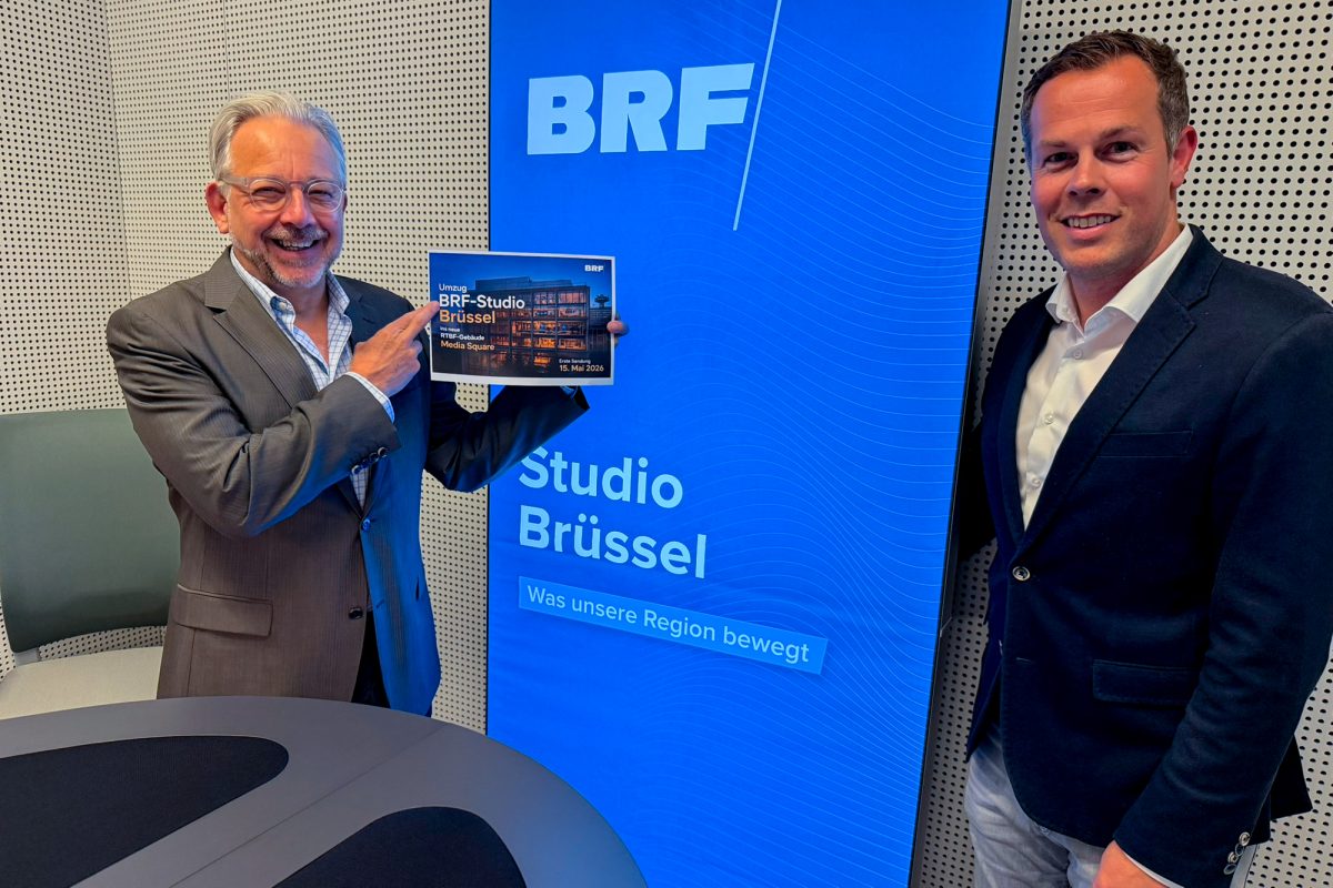Neues BRF-Studio im Media Square Brüssel