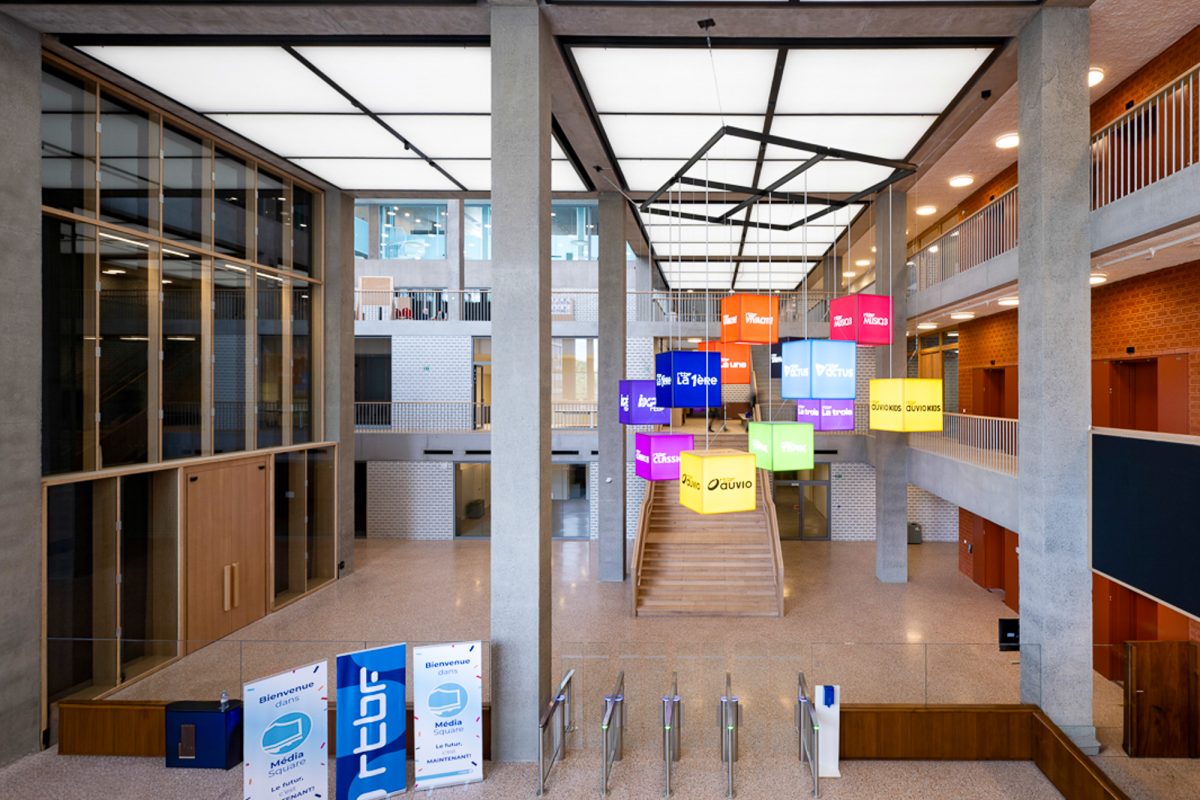 Neues BRF-Studio im Media Square Brüssel