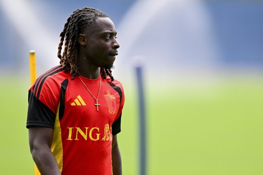 Jérémy Doku beim Training