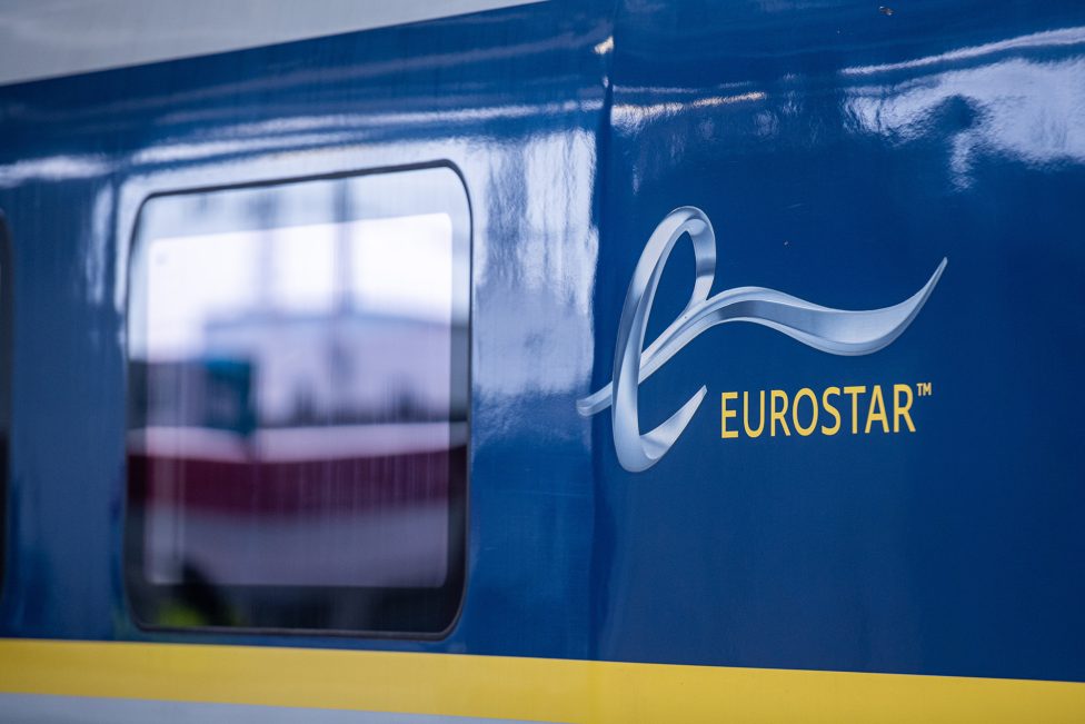 Eurostar-Logo auf einem Zug