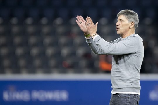 Felice Mazzu beim Spiel Oud-Heverlee Löwen vs Royal Antwerp FC am 22. März