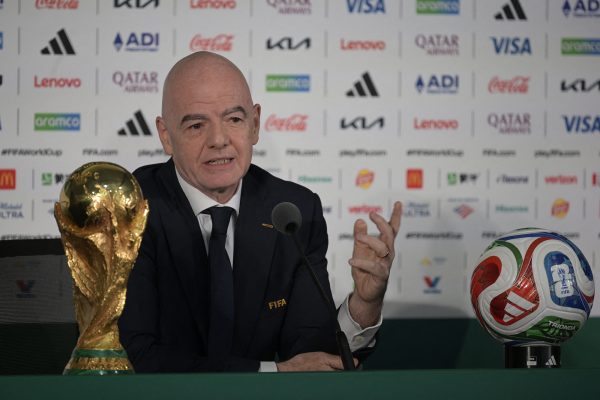 Fifa-Chef Gianni Infantino bei der Pressekonferenz