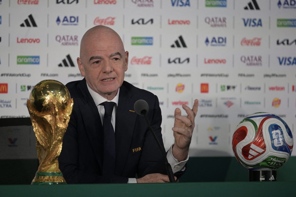 Fifa-Chef Gianni Infantino bei der Pressekonferenz