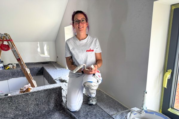 Cindy Zimmer bei der Arbeit
