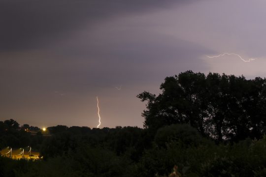 Gewitter nahe der ostflämischen Gemeinde Lierde