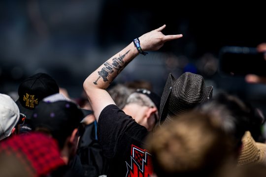 Festivalbesucher beim Graspop Metal Meeting