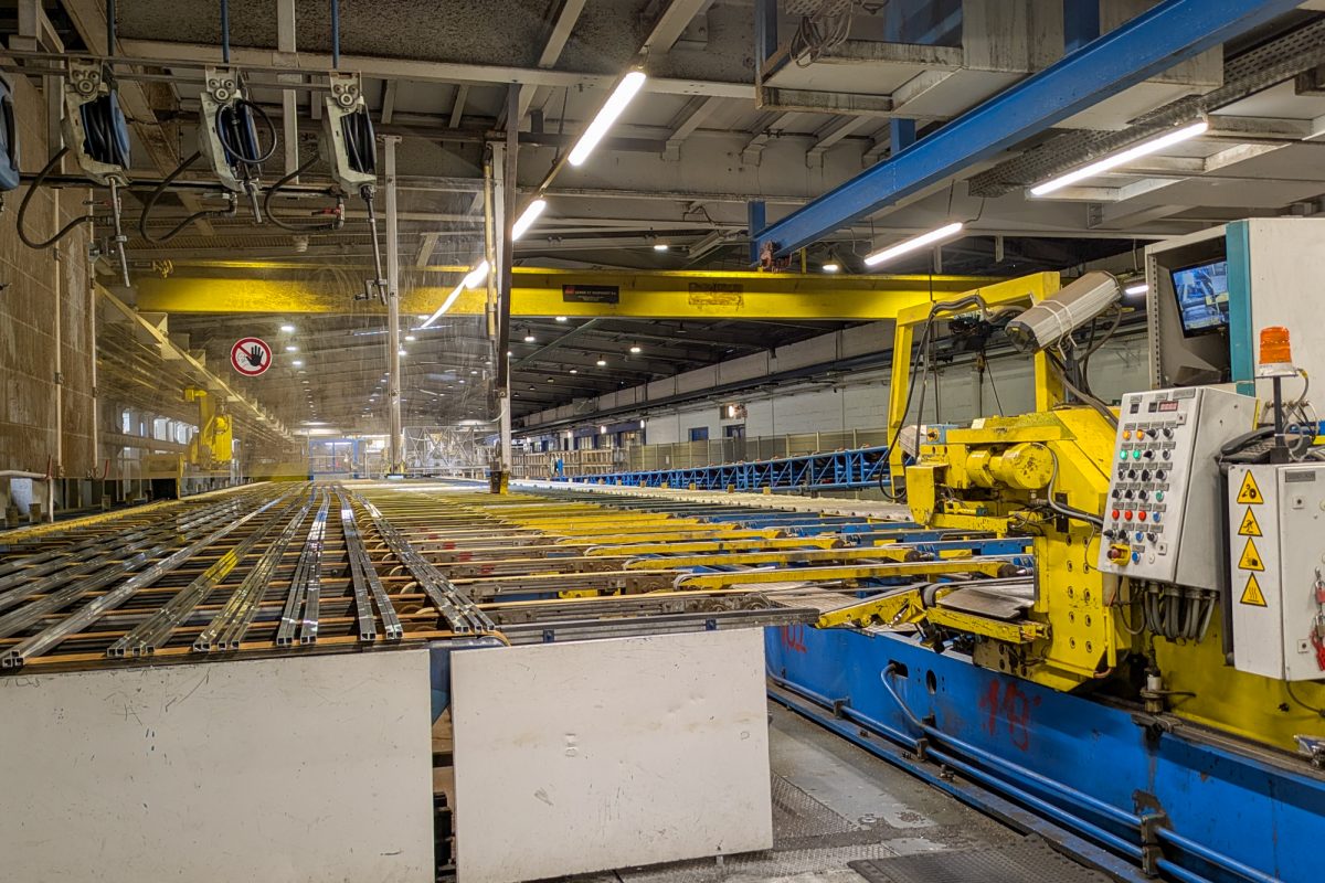 Werkshalle von Norsk-Hydro in Raeren