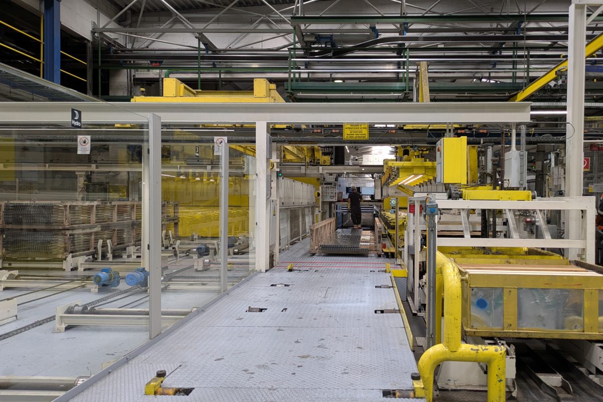 Werkshalle von Norsk-Hydro in Raeren