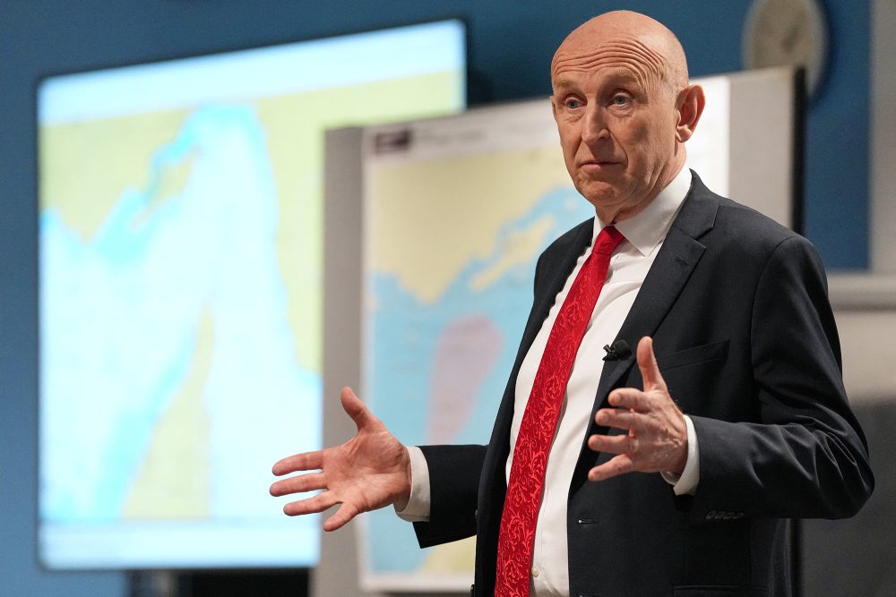 Der zurückgetretene britische Verteidigungsminister John Healey