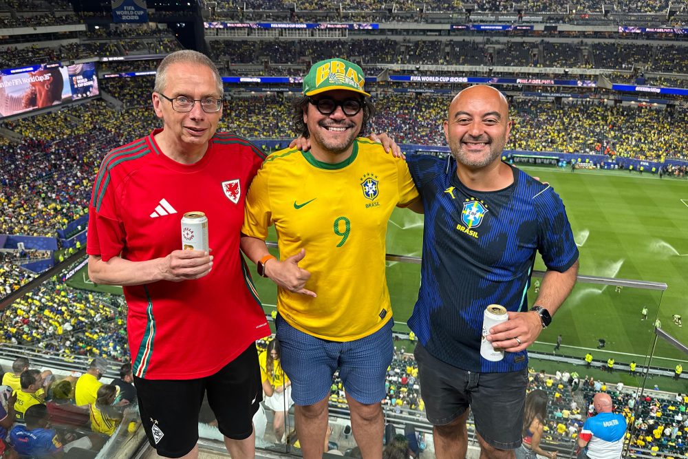 Jürgen Reinker mit mit Victor und Thiago aus New York in Philadelphia