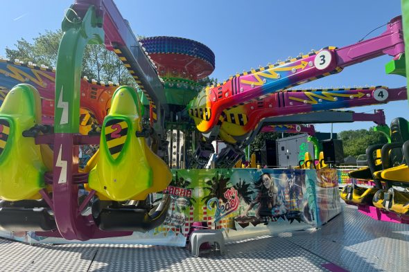 Fahrgeschäft auf der Eupener Kirmes