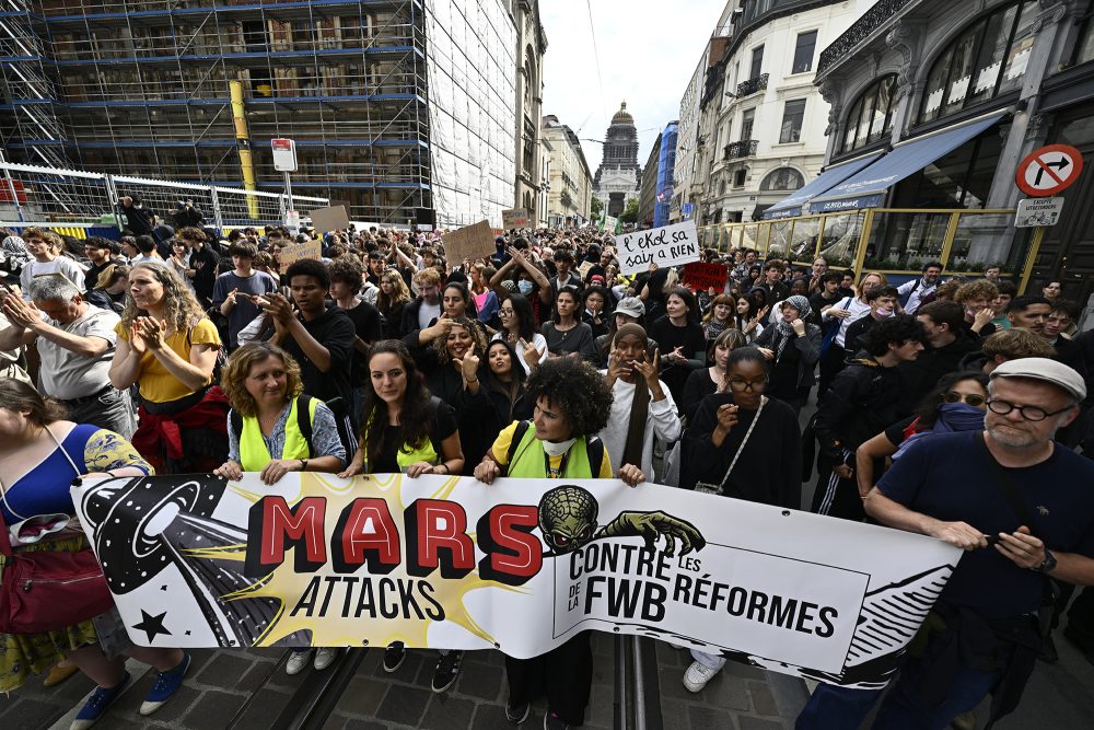 Protestierende in Brüssel