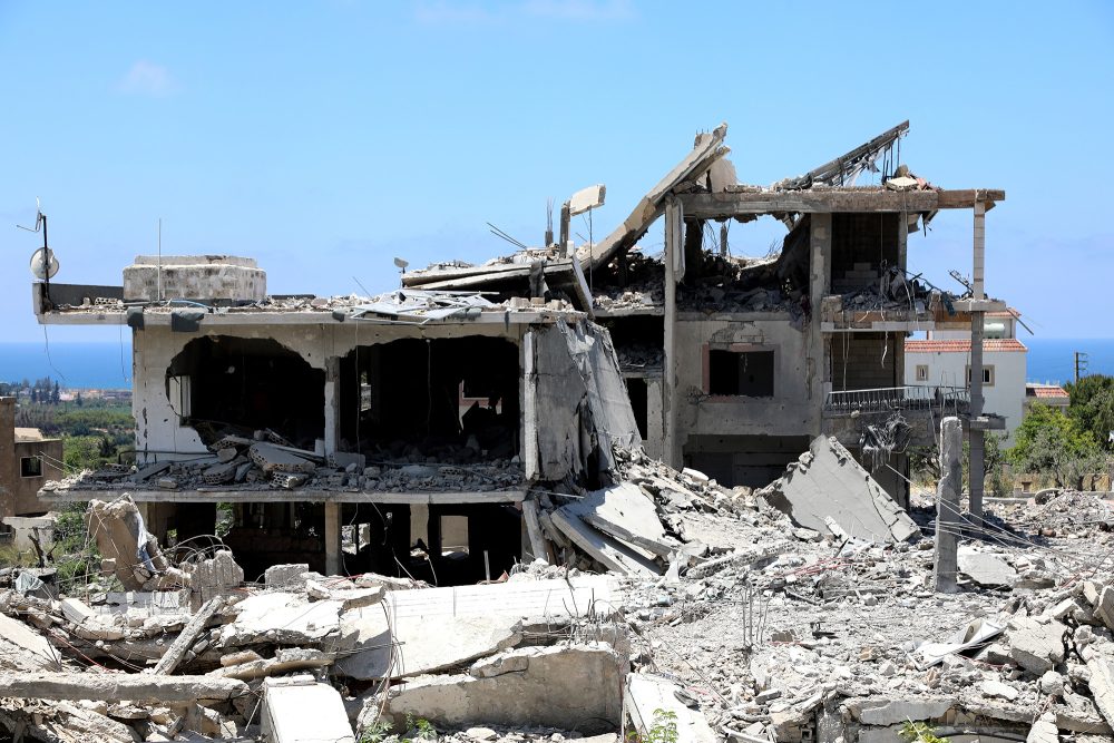 Schäden in Al-Qlailah im Südlibanon nach einem israelischen Angriff