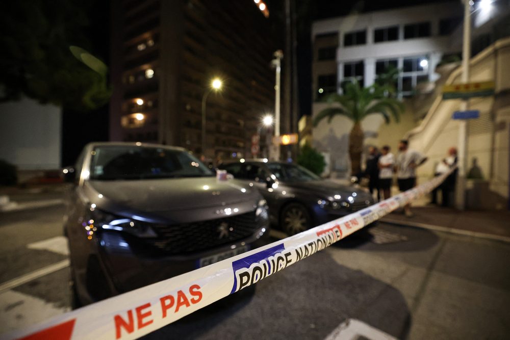 Polizeiabsperrung nach der Explosion in Monaco