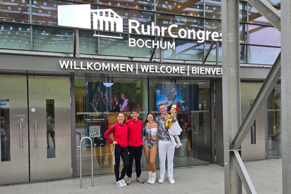 Marie Peters und Benedikt Andres bei der Tanz-EM