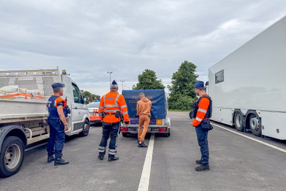 Polizeikontrolle auf Lichtenbusch