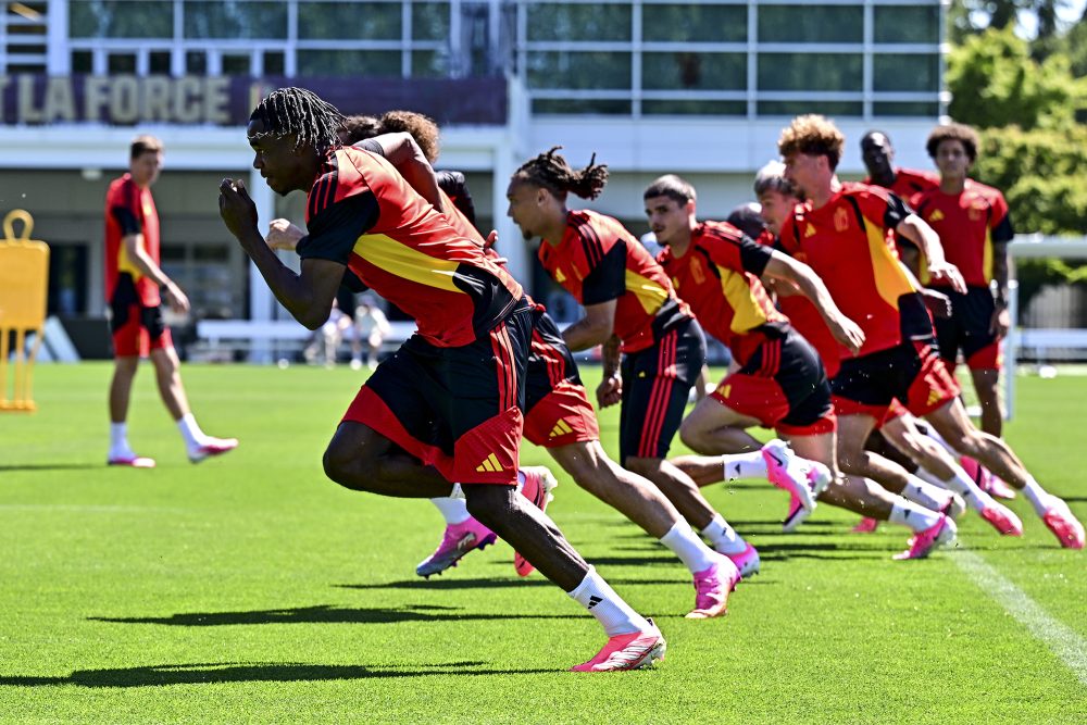 Die Roten Teufel beim Training in Seattle