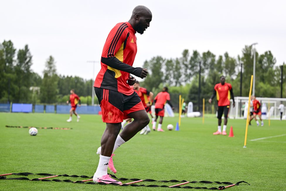 Romelu Lukaku bei einer Trainingseinheit der Roten Teufel in Seattle