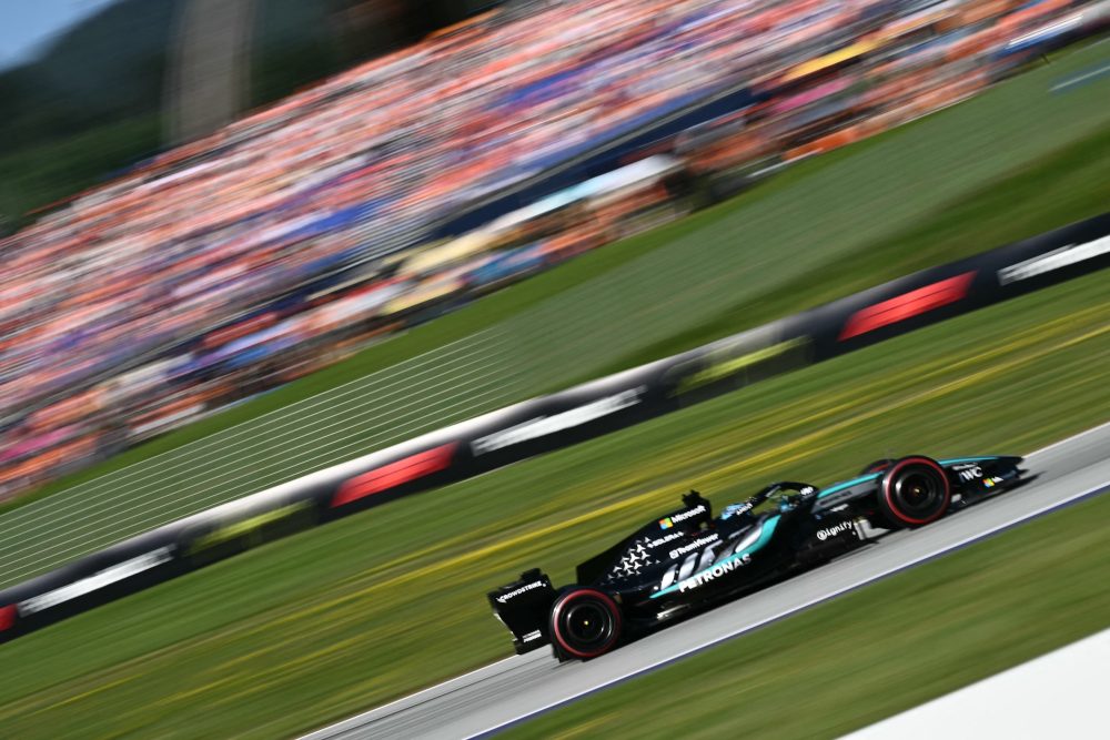 Der Mercedes von George Russell beim GP Österreich