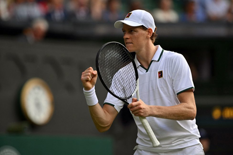 Tennisprofi Jannik Sinner aus Südtirol in Wimbledon