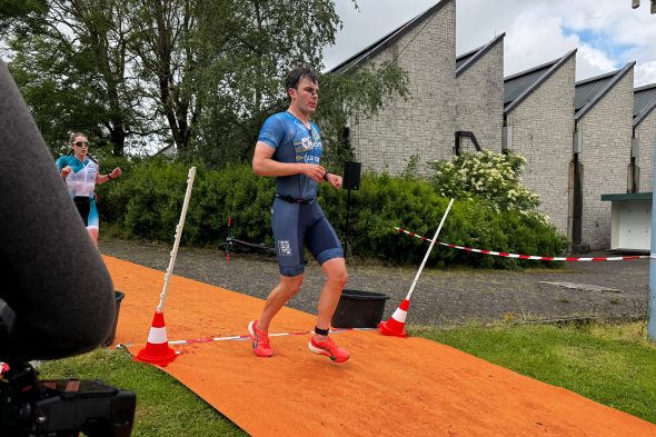 Läufer beim Sprinttriathlon in Bütgenbach
