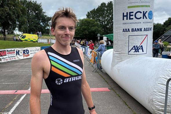 Läufer beim Sprinttriathlon in Bütgenbach
