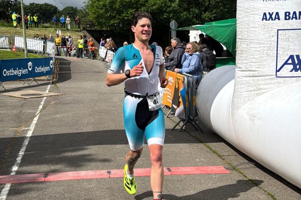 Läufer beim Sprinttriathlon in Bütgenbach
