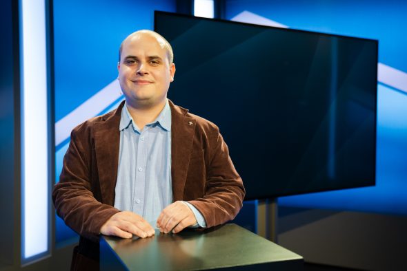 William Vorhagen im BRF-Studio