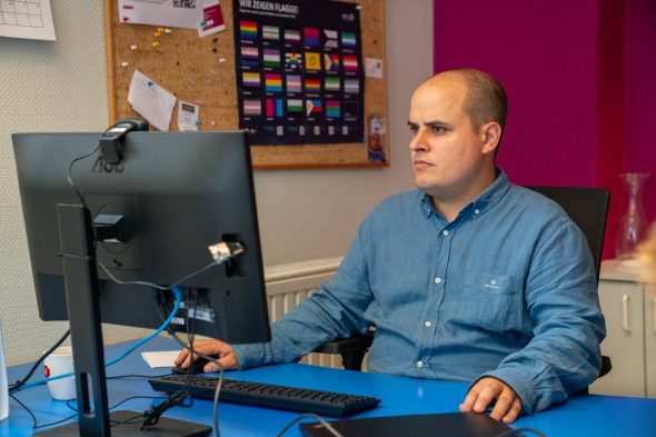 William Vorhagen am Computer