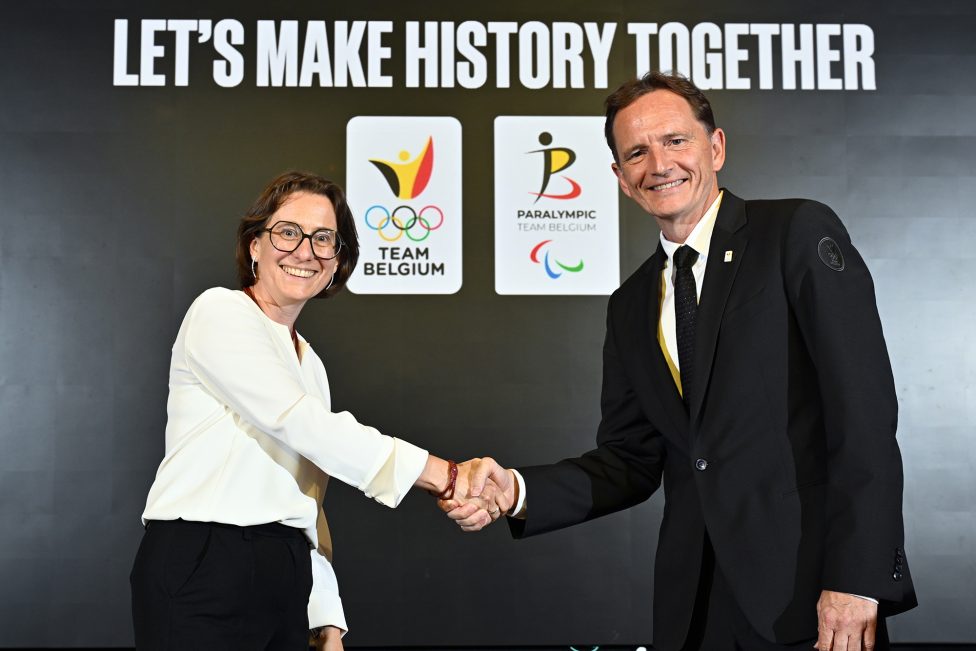 BPC-Präsidentin Ellen Van Camp und BOIK-Präsident Jean-Michel Saive am Donnerstag in Tubize
