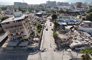 Zerstörte Gebäude in Venezuela nach den schweren Erdbeben