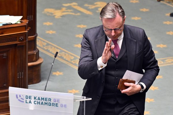 Premierminister Bart De Wever am Donnerstag in der Kammer