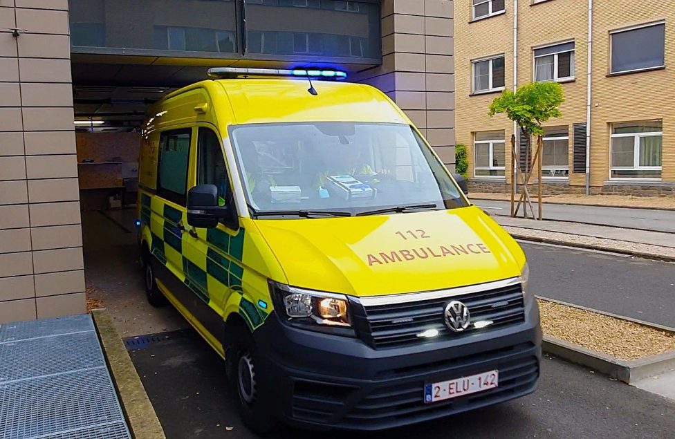 Ambulanz mit Blaulicht