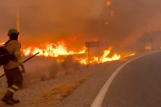 Waldbrand in Andalusien