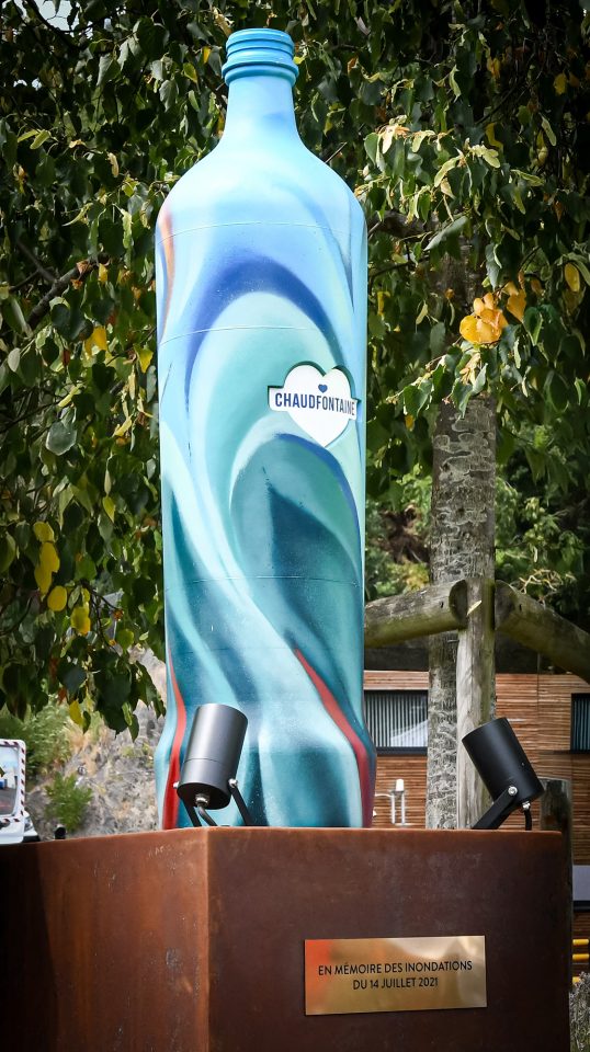 Gedenkskulptur für die Hochwasser-Katastrophe in Chaudfontaine