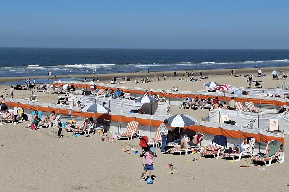 Strandbesucher in De Haan
