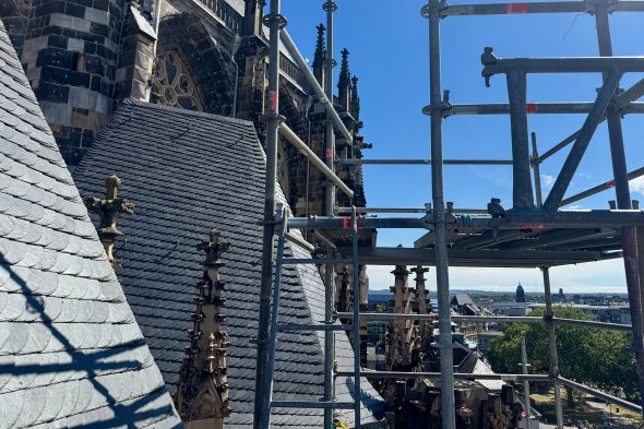 Gerüste am Aachener Dom