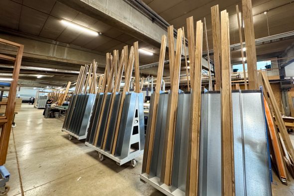Werkhalle von Fabribois in Sourbrodt