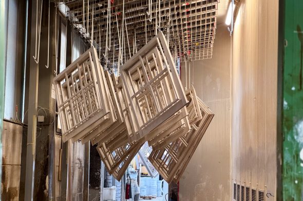 Werkhalle von Fabribois in Sourbrodt