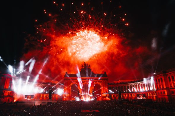 Feuerwerk bei der Belgian Party