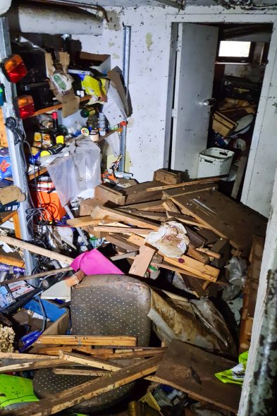 Das Haus von Jürgen Mertens in der Eupener Unterstadt nach dem Hochwasser 2021