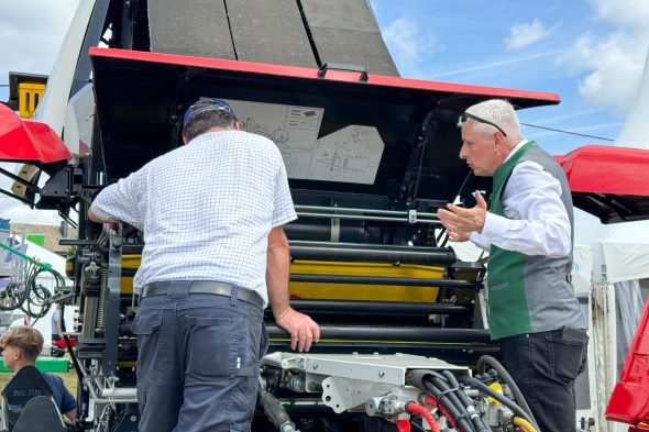 Maschinen bei der Landwirtschaftsmesse