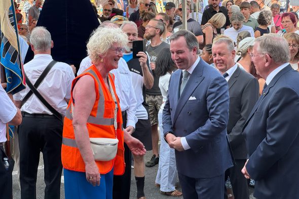 Luxemburgisches Großherzogpaar besucht Ulflingen